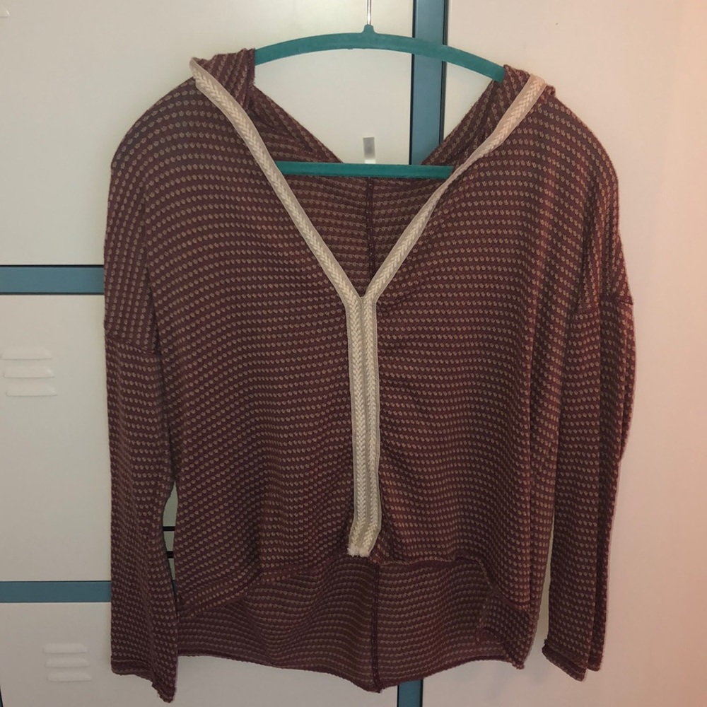 Hoodie knit boutique top